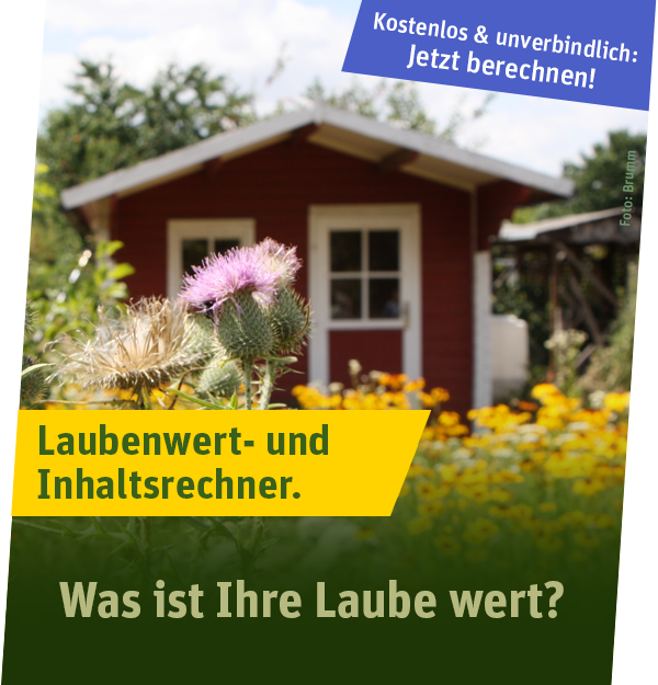 Laubenwert- & Inhaltsrechner – Service für Kleingärtner Laubenwert- und Inhaltsrechner - Gartenglück sichern