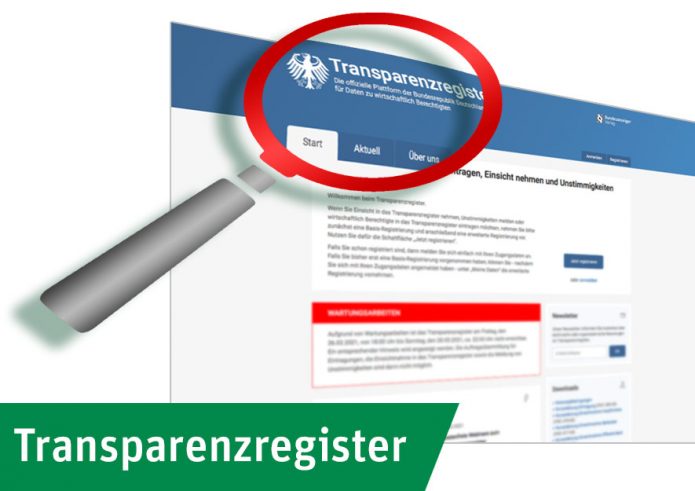 Gebühren des Transparenzregisters