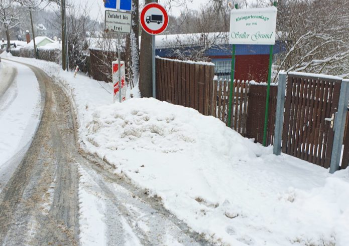 Schneeberäumung auf öffentlichen Wegen