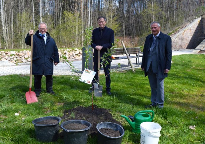 Tag der Sachsen 2022 Frankenberg - Baumpflanzaktion