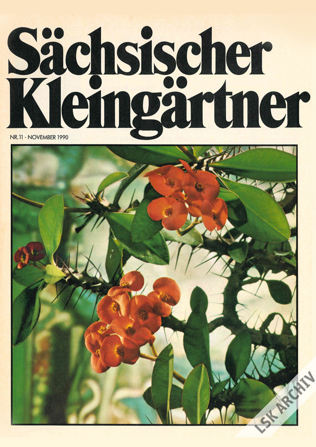 Gartenfreund - Erstausgabe 1990 "Sächsischer Kleingärtner"