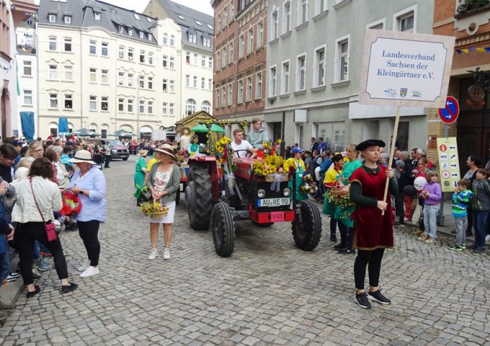 Kleingärtner beim Tag der Sachsen 2023