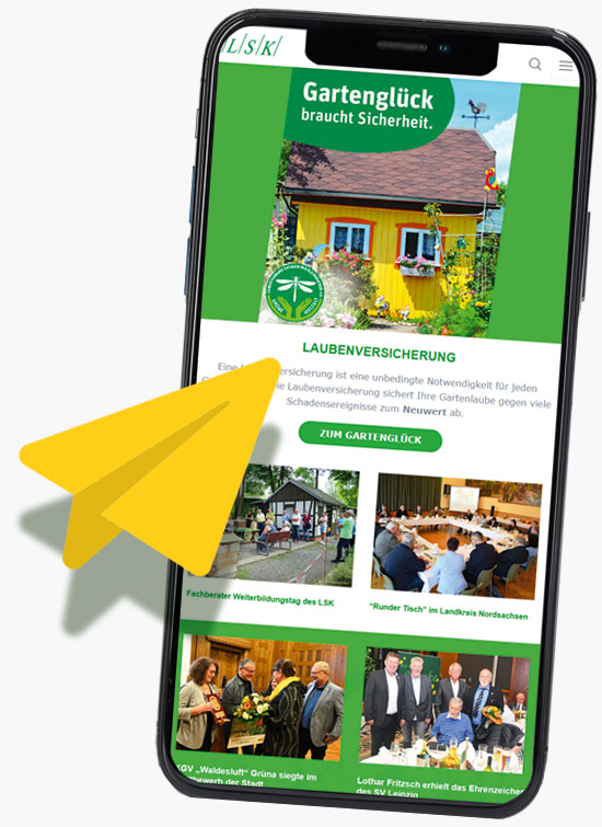 Sächsische Verbandsjournal “Unser Kleingarten” direkt aufs Smartphone