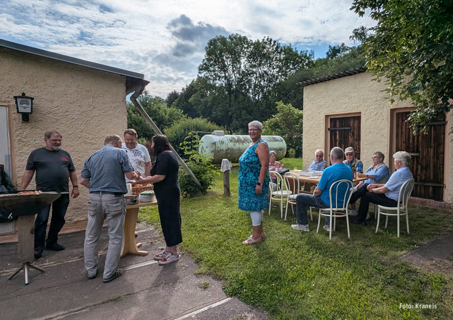 Gemütlicher Ausklang beim Grillen