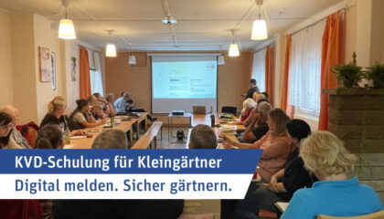 KVD-Schulung: Digital melden, sicher gärtnern