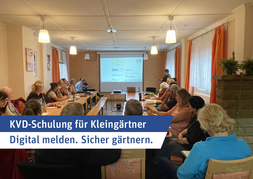 KVD-Schulung: Digital melden, sicher gärtnern