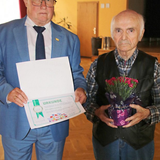 Ehrenurkunde für Roland Kaden